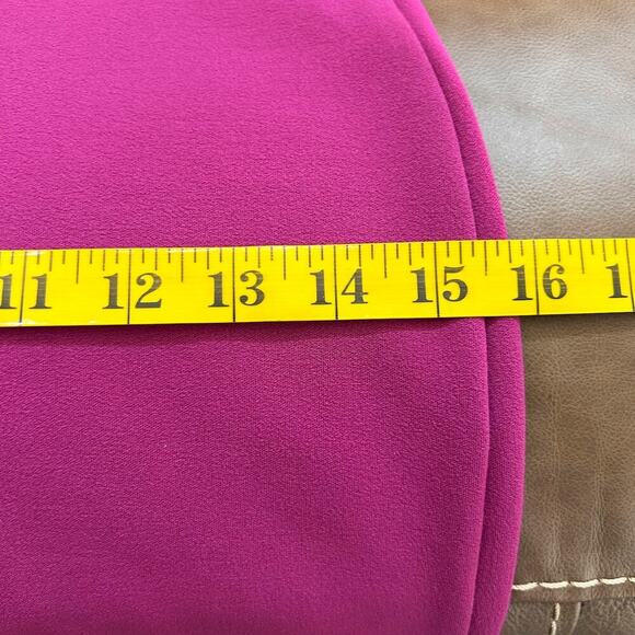 Super Sexy PINK Midi BIG BOW Coquette Stretchy Cocktail Bodycon Dress Size 4 - Picture 8 of 9